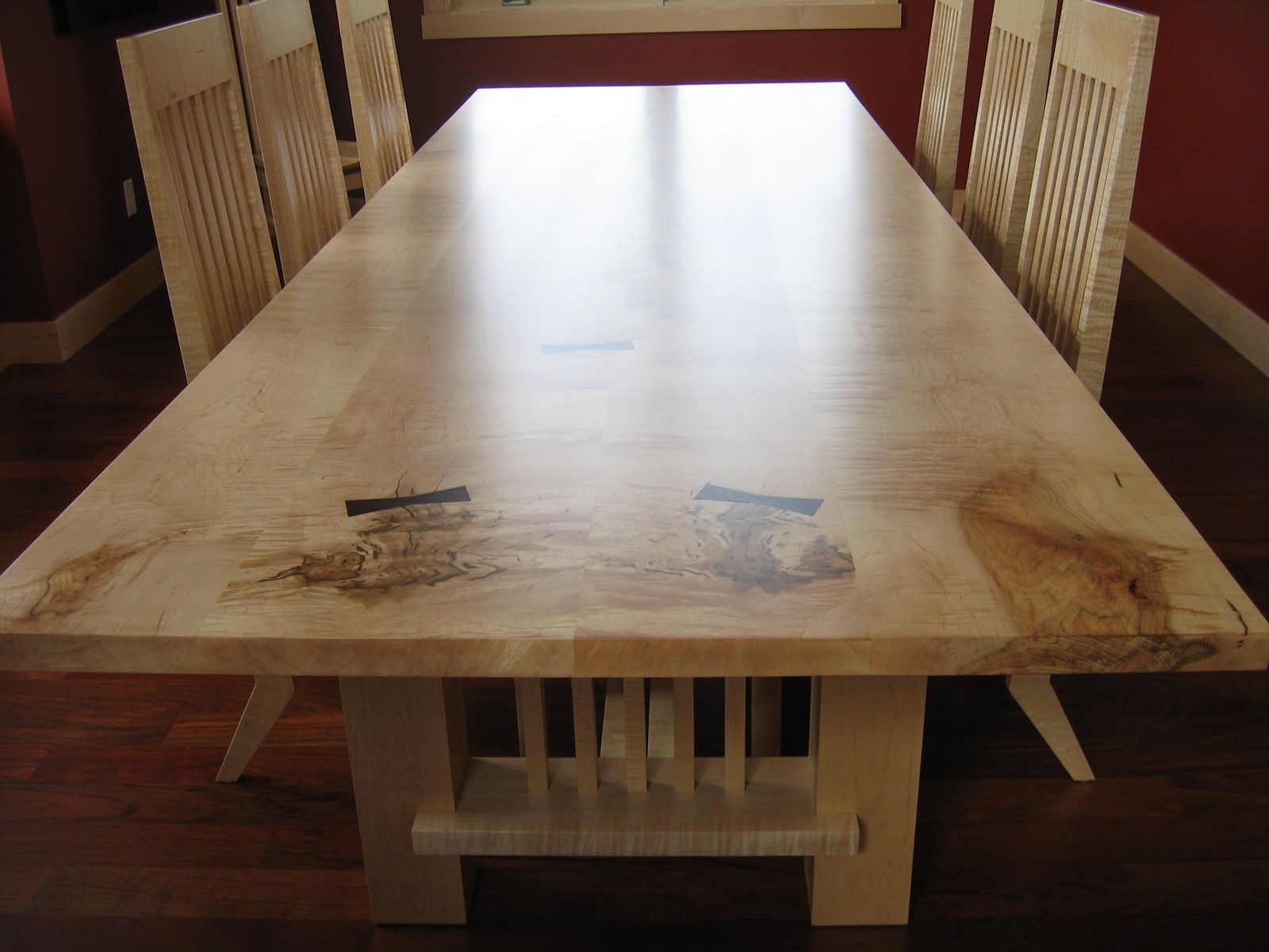 Hand Crafted Maple Dining Table by David Naso Designs