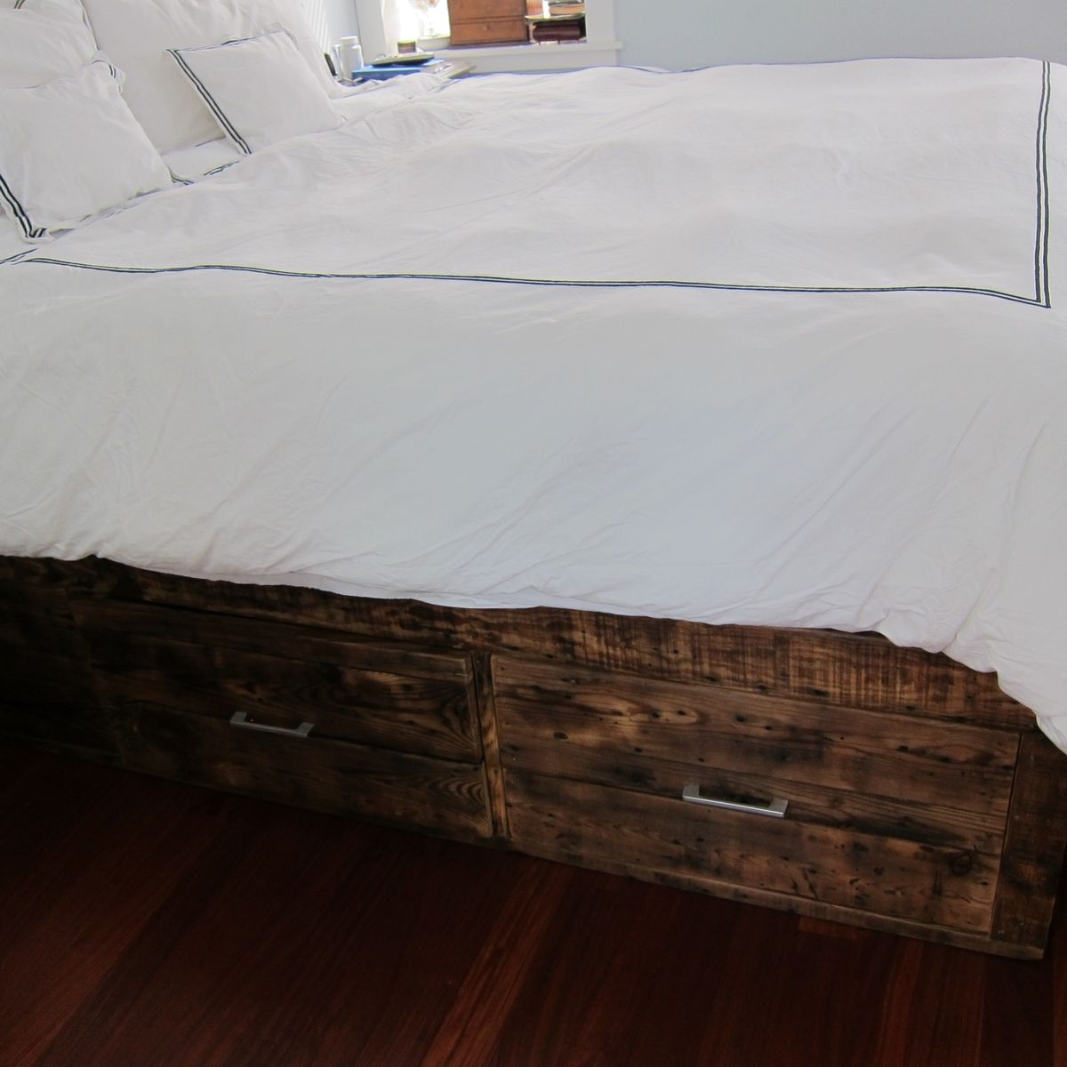 Custom KingSize Bed With Storage And Headboard by Tim Sway