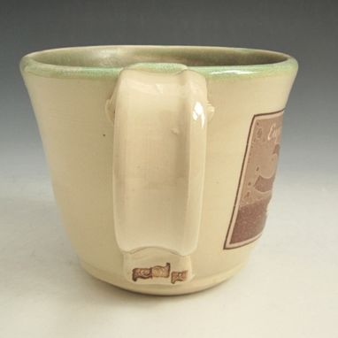 Custom Made Coffee Mug With Art Deco Graphics