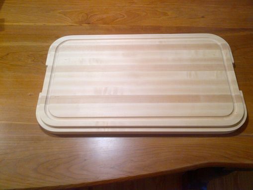 Custom Made Drop-In Sink Hard Maple Cutting Board by 