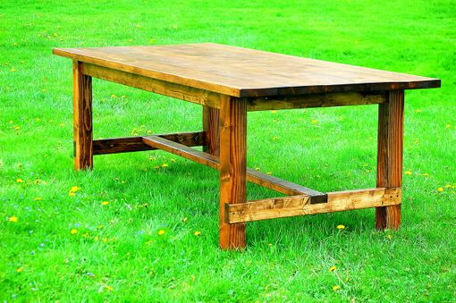 Custom Made Rustic Farmhouse Dining Room Table