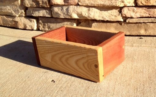 Custom Made Reclaimed Solid Wood Medium Sized Succulent Box