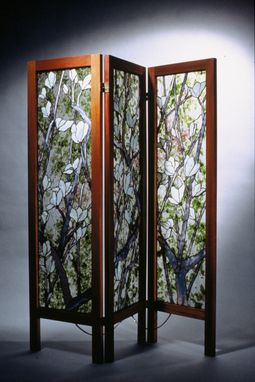 Custom Made Chinese Magnolia Screen