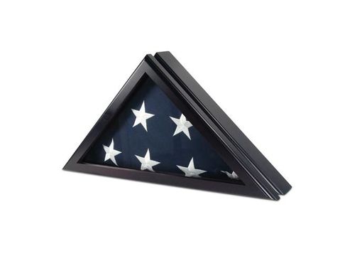 Custom Made Officer Case For 5 X 9.5 Flag In Black Cherry