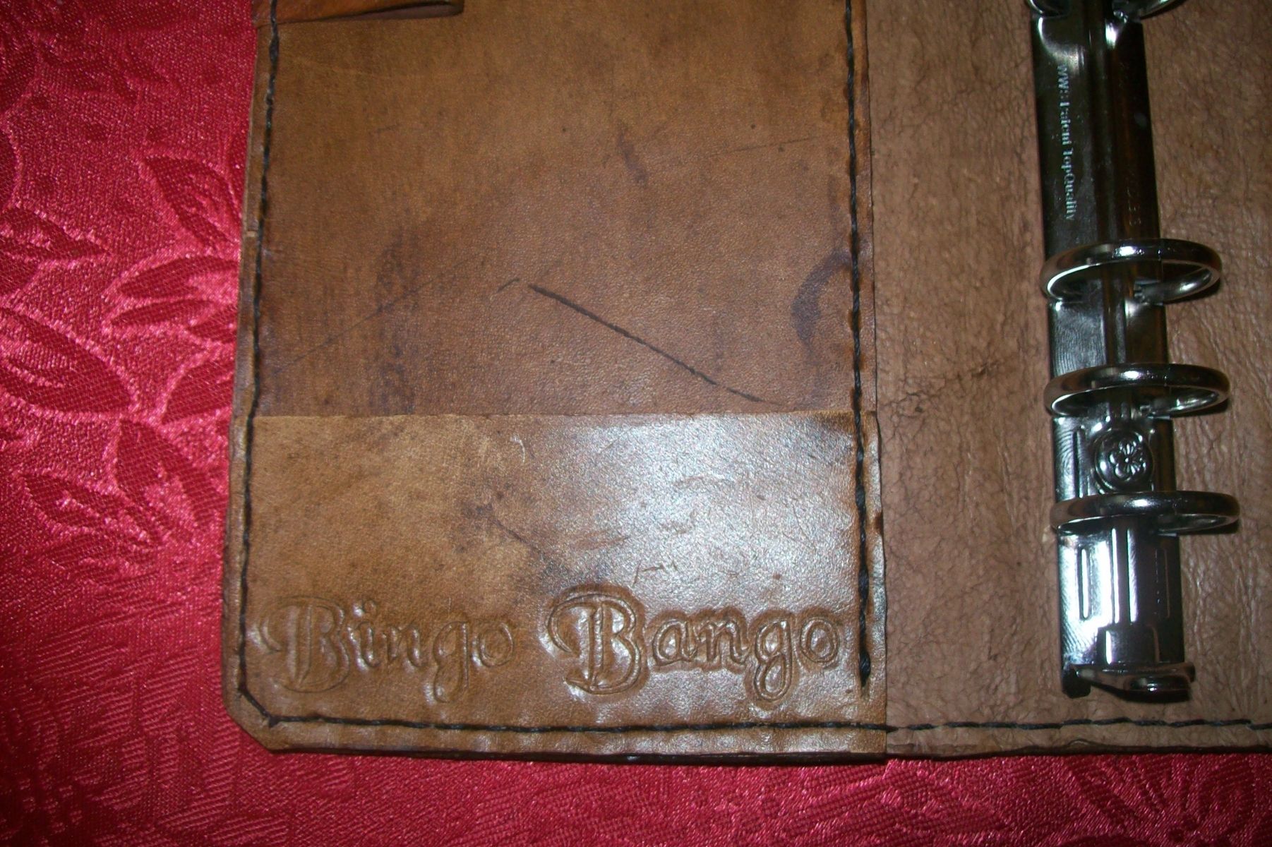 Buy Hand Crafted Custom Leather Pocket Day Planner With Lillies, made to order from Kerry's