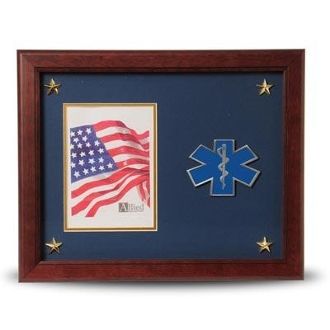 Custom Made Ems Medallion Frame For 5x7 Picture Frame With Stars