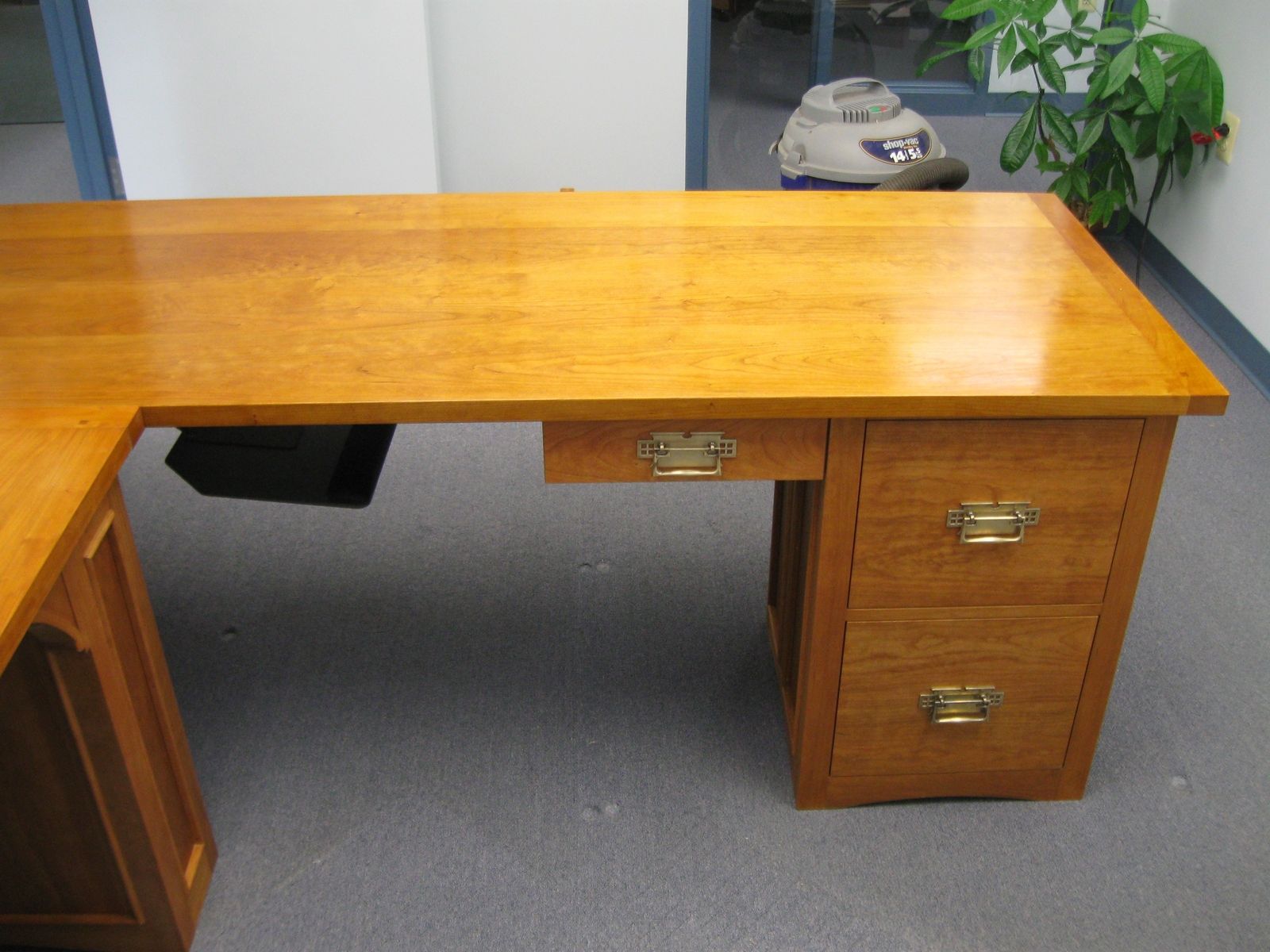 Hand Made Custom Office Desk For Cpa by Avalon Valley Woodworks LLC