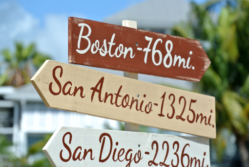 Custom Made Rustic Directional Destination Wood Sign. Gift For Parents, Friends And Family.