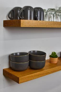 Custom Made Floating Kitchen Shelves, Wall Mounted Kitchen Shelves, Wooden Kitchen Shelves, Hanging Shelves