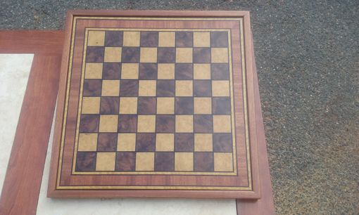 Custom Made Burlwood Veneer Chessboard