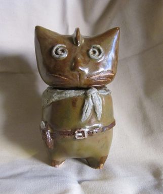 Custom Made Ceramic Cat Jar