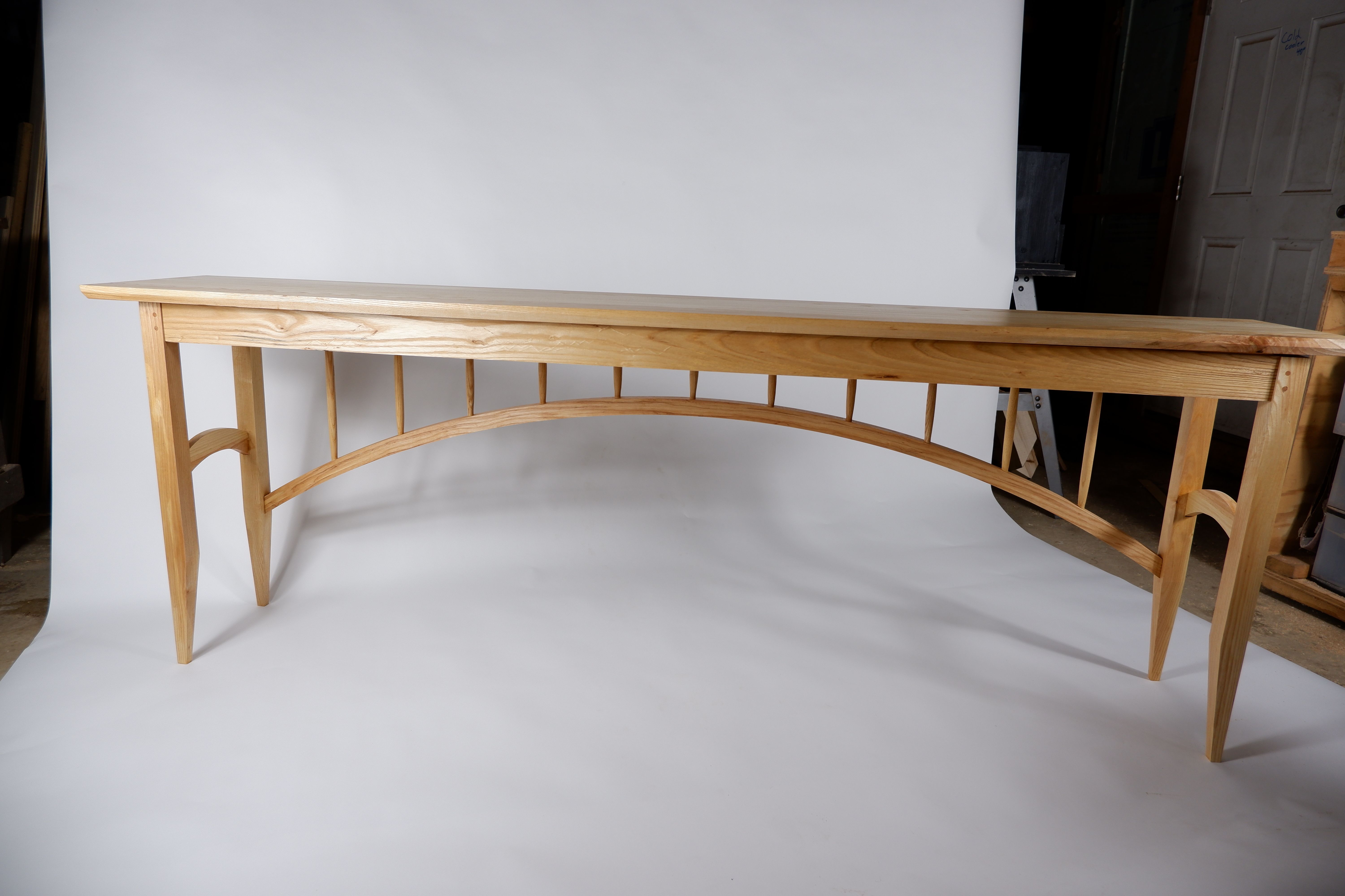 Handmade Bridge Table by John Wood Working