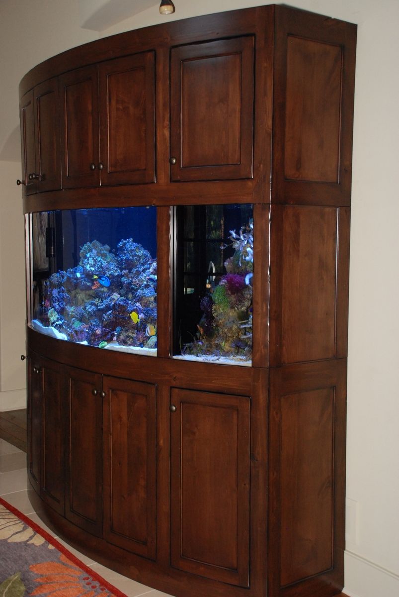 Hand Made Rustic Radius Aquarium Unit by Belak