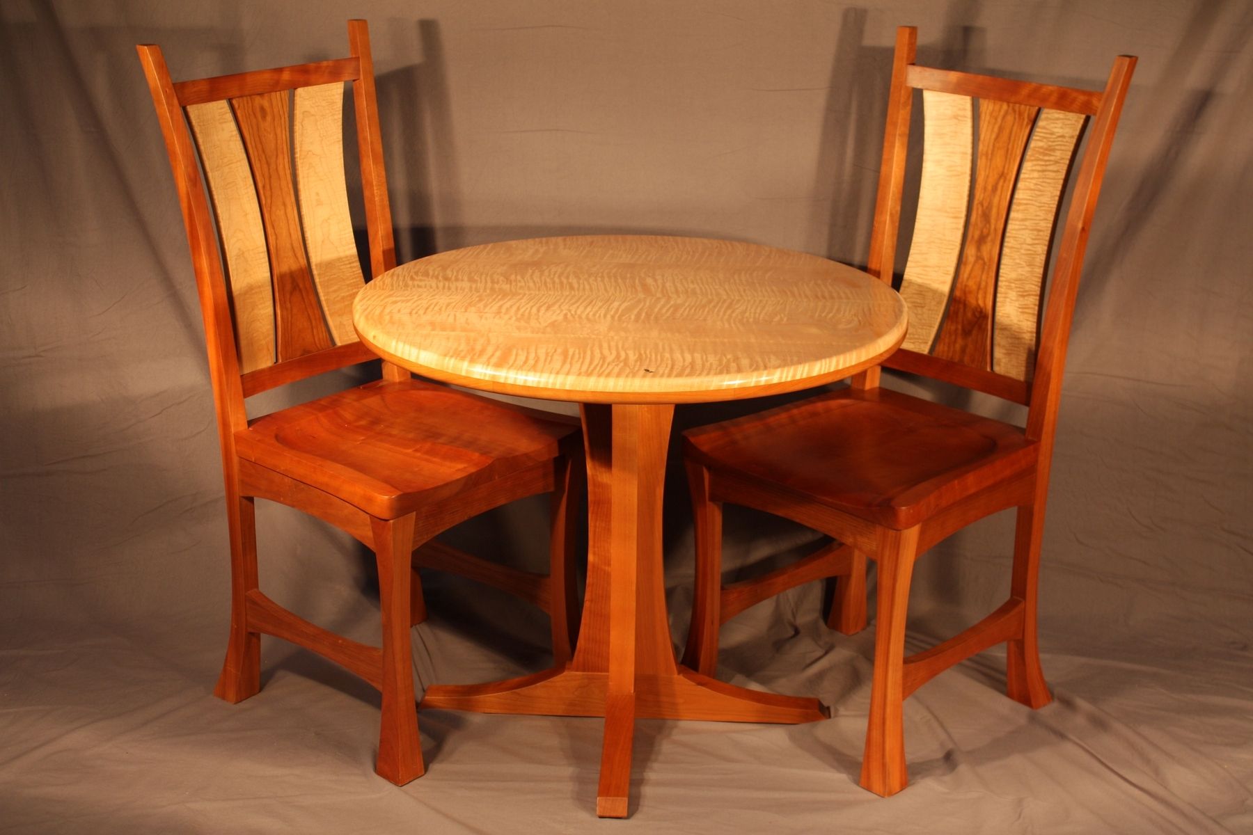 Handmade Cafe Table And Chairs by Douglas Wood Designs | CustomMade.com