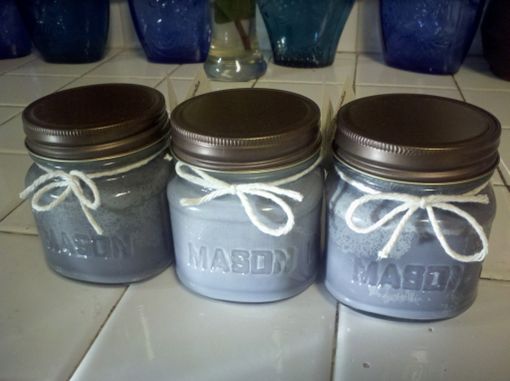 Custom Made 8oz Soy Candles In Mason Jars