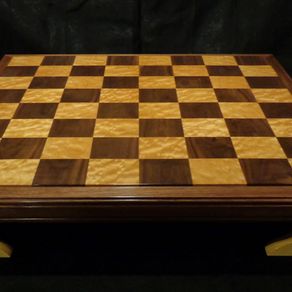 Mission Craft South American Walnut & Maple Solid Wood Chess Board - 2.25  Squares