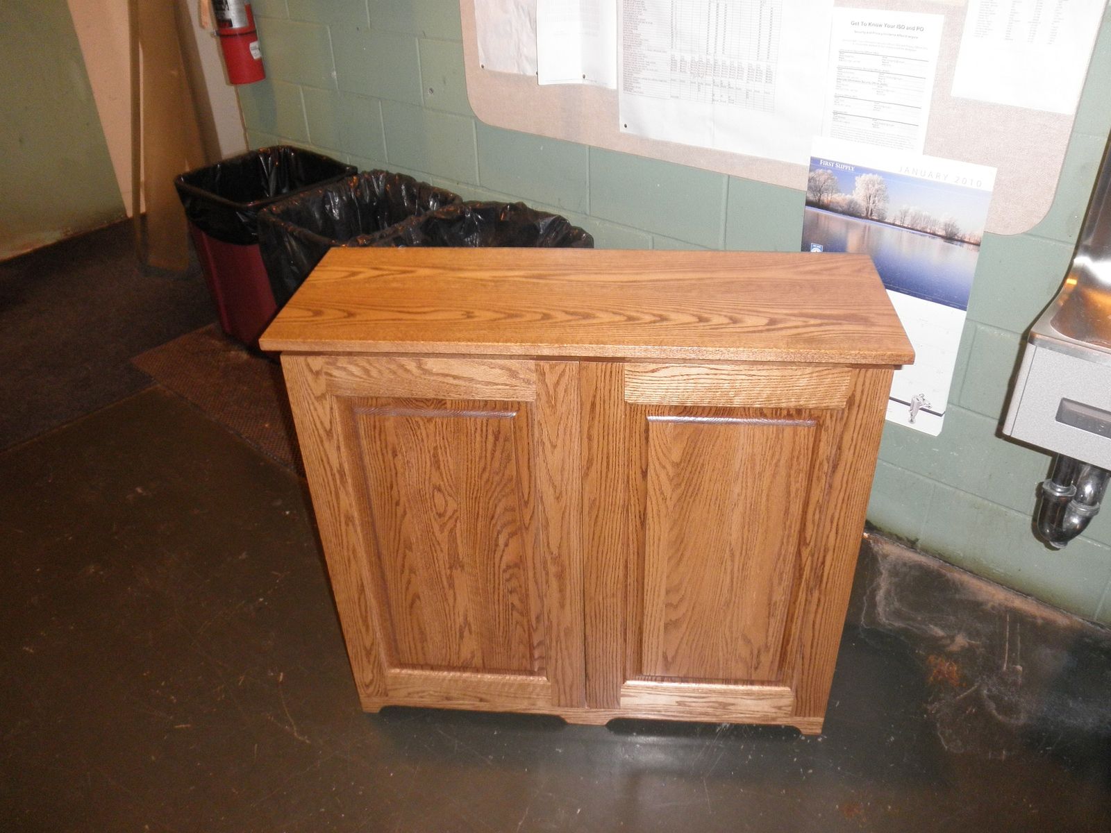 Custom Made 2 Bin Trash Recycling Cabinet By Joey S Custom