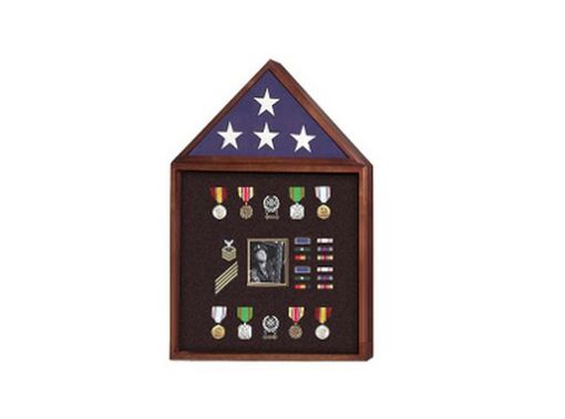 Custom Made Flag And Badge Display Cases, Flag And Photo Frame