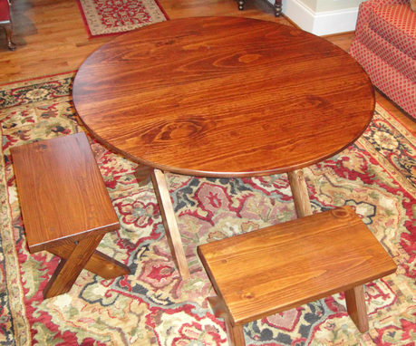 Custom Made R2 Custom Round Table Made From Monterey Select Pine