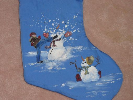 Custom Made Holiday Stockings Custom Painted