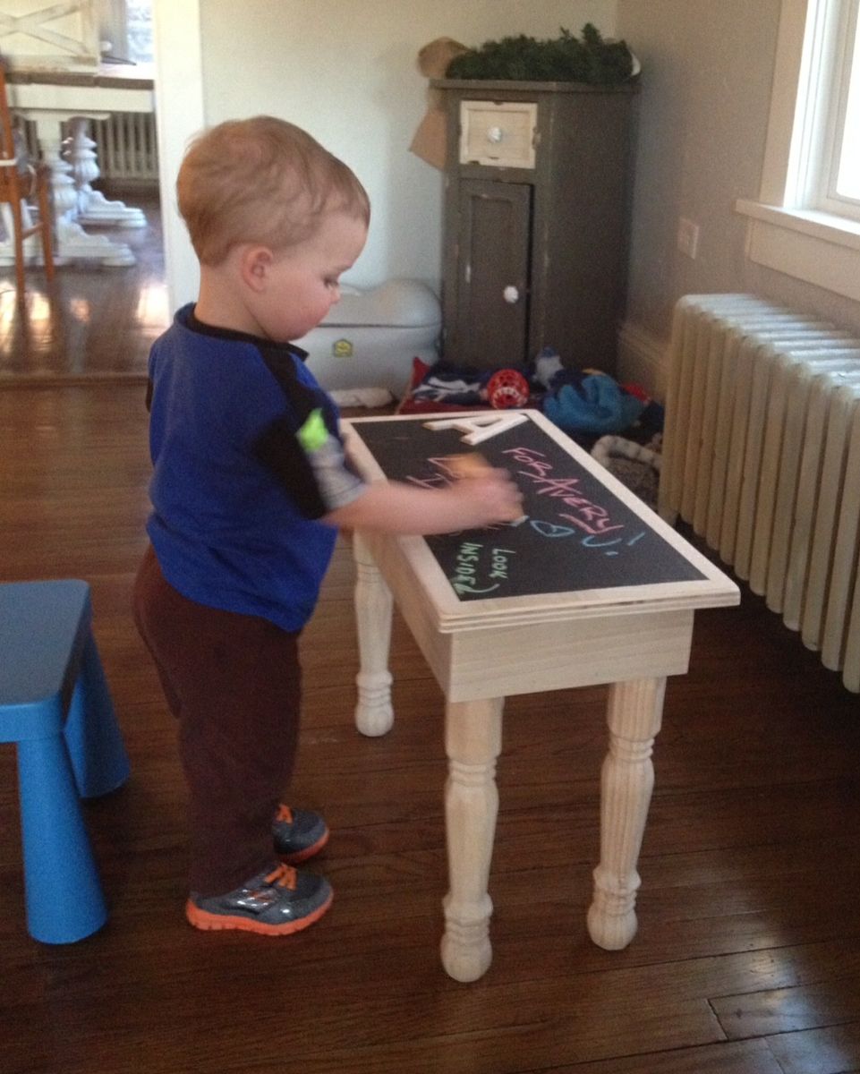 Hand Made Children's Art Desk by Project Refurb