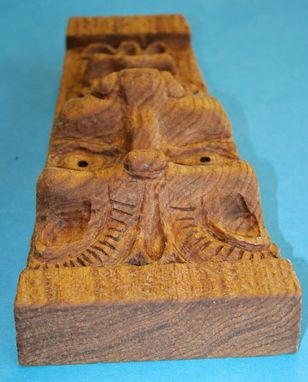 Custom Made Hand Carved Butternut Gargoyle #4