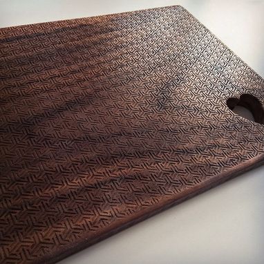 Custom Made Black Walnut Laser Engraved Cutting Board