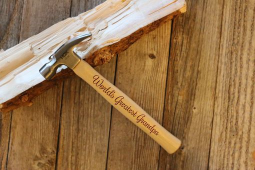Custom Made Custom Engraved Wood Hammer --Ham-Lw- World's Greatest Grandpa