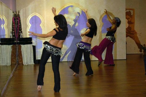 Custom Made Dance Studio Mural With 3d Decorations And Metallic Silhouettes By Visionary Mural Co.