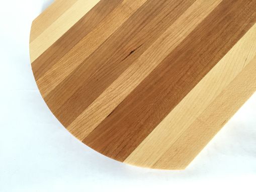 Custom Made Curved Maple And Cherry Cutting Board | Chopping Block | Butcher Block | Placemat | Cheese Tray