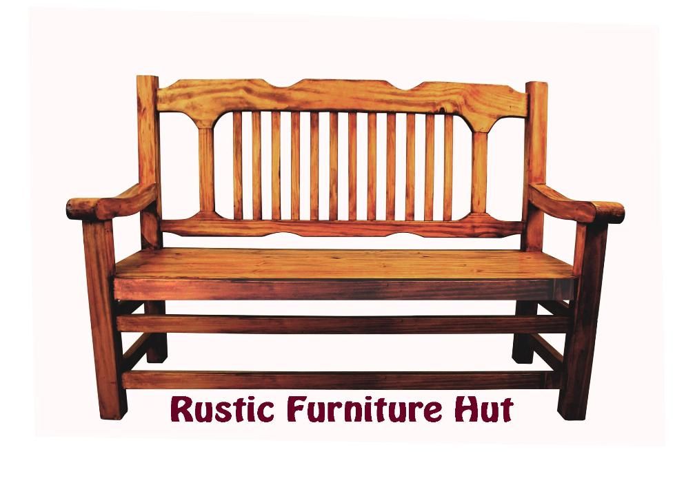 Hand Made Rustic Ranch Style Bench By Rustic Furniture Hut By