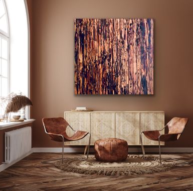 Custom Made Can't Stand The Rain- Copper Patina Wall Mural