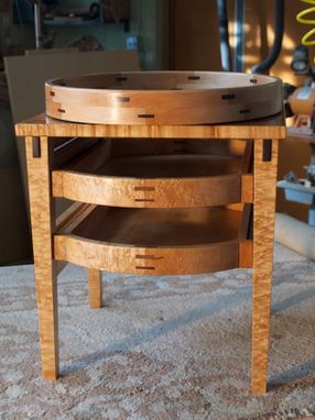 Custom Made Reta's Oval-Side Table
