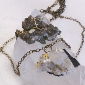 Custom Long, One Of A Kind Mineral Necklace-Mixed Stones by Pauletta ...