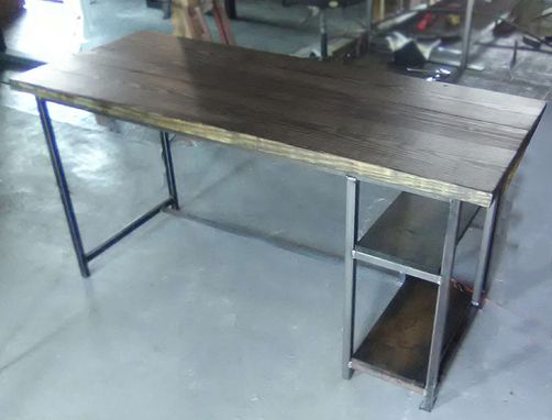 Custom Made Austin, Tx - Industrial Style Standard Desk  & L-Shapeas Shown 5ft