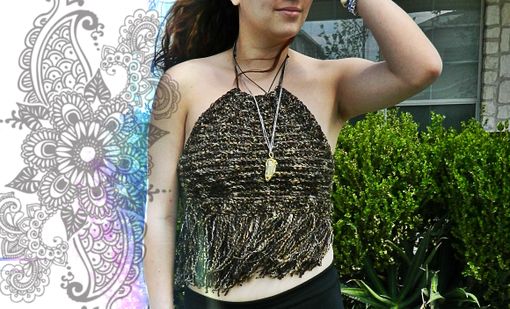 Custom Made Hand Crocheted Music Fest Hippie Top