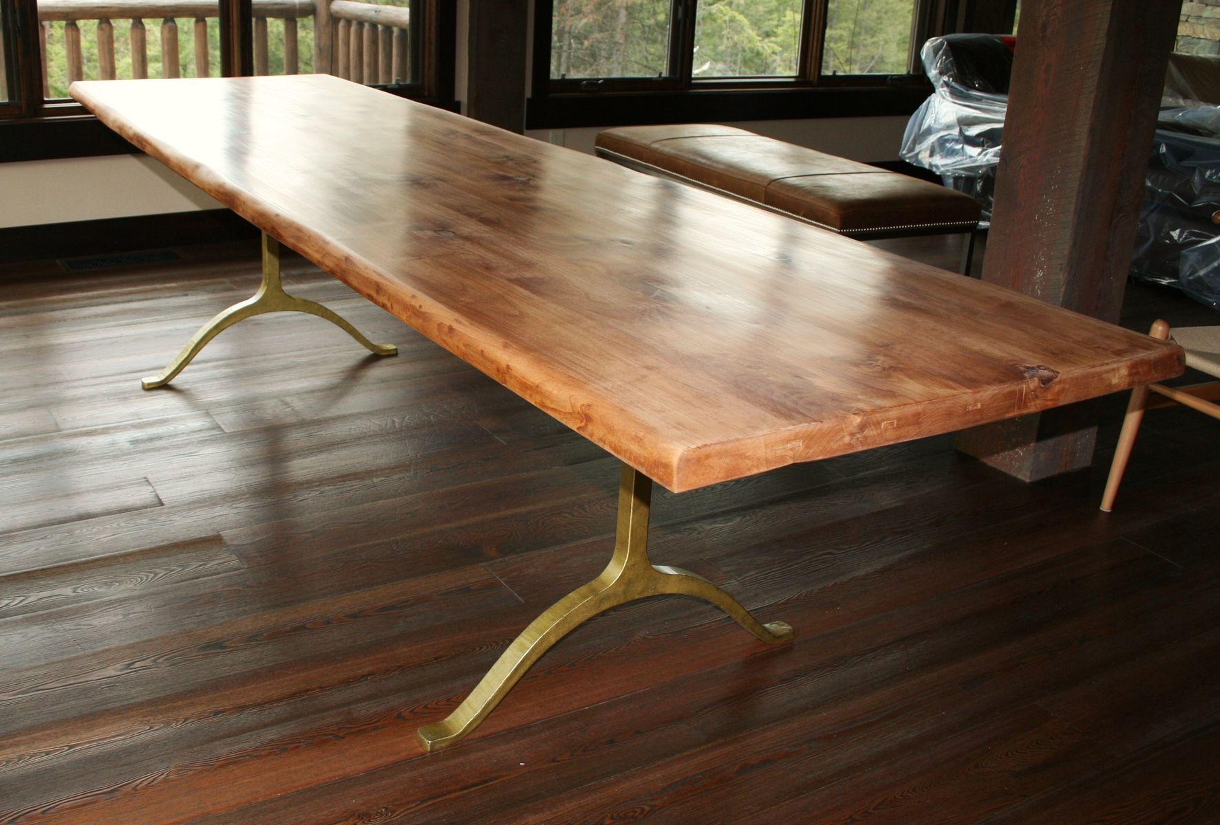 Hand Made Rustic Dining Table by Echo Peak Design | CustomMade.com