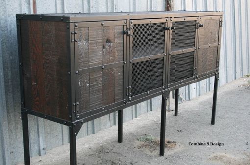 Custom Made Buffet/Hutch. Vintage Industrial Modern. Distressed, Reclaimed Wood. Rustic. Media Console, Tv Stand