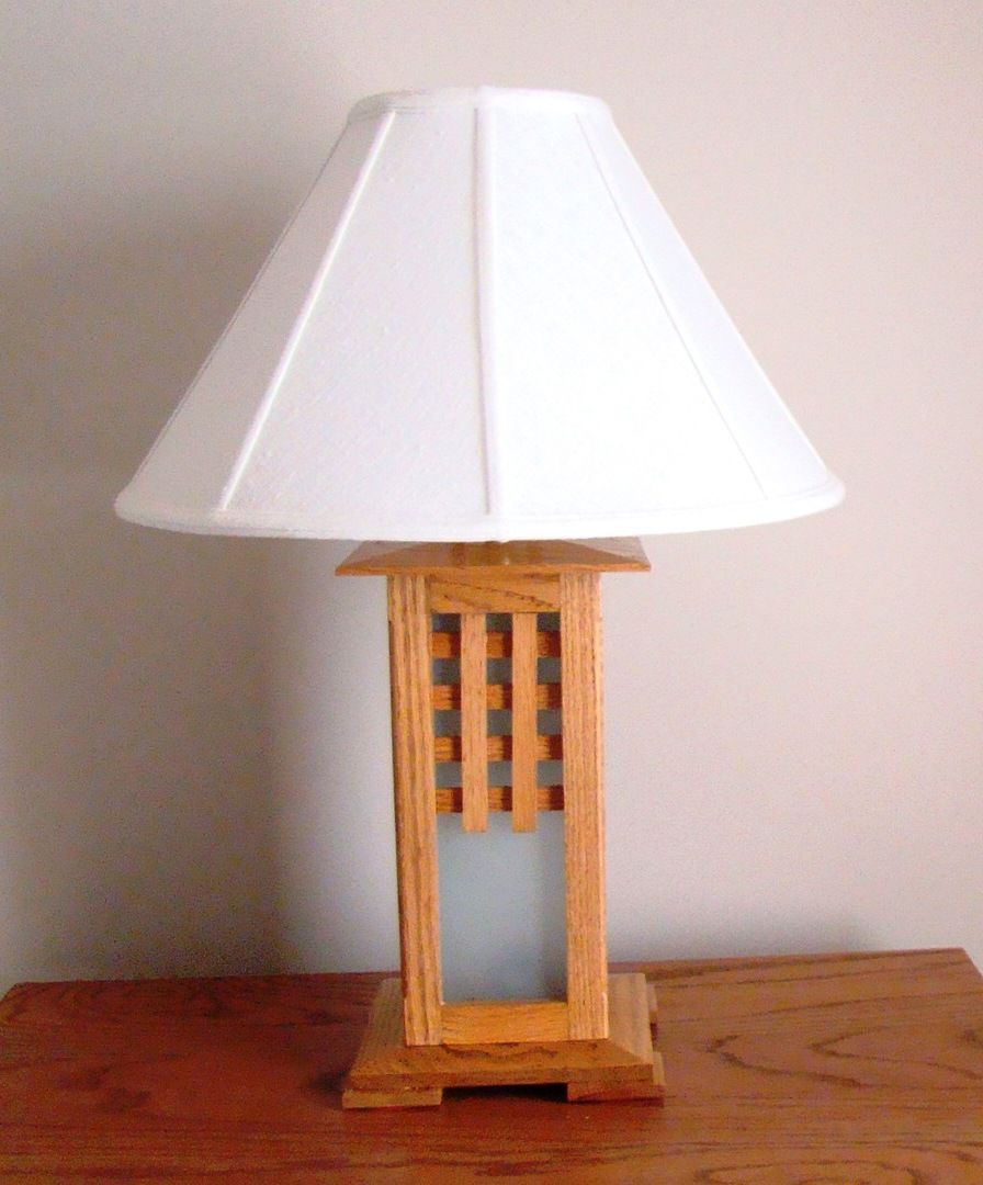 Custom Made Mission Lantern Lamp, Mission Prairie Table Lamp