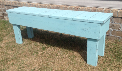 Custom Made Bench Painted And Distress