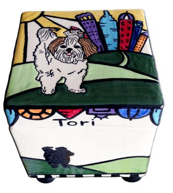 Custom Made Is This Heaven Dog Box Urn