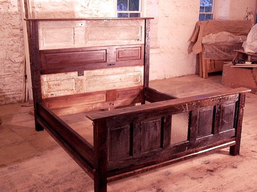 Custom Made Faulkner Street Door Bed Made From Reclaimed Wood