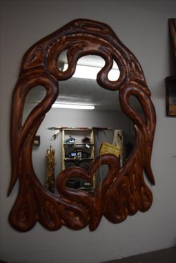 Custom Made Twisted Plywood Mirror