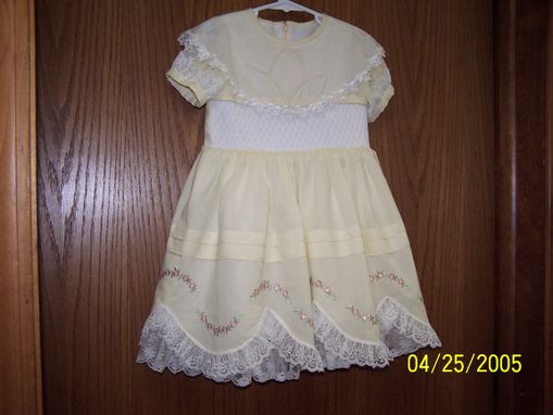 Custom Made Hand Smocked Easter Or Party Dress