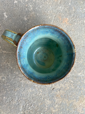 Custom Made Pottery Mug - 12oz (Approximate)- Coffee + Tea Mug- Honeycomb- Honeybee