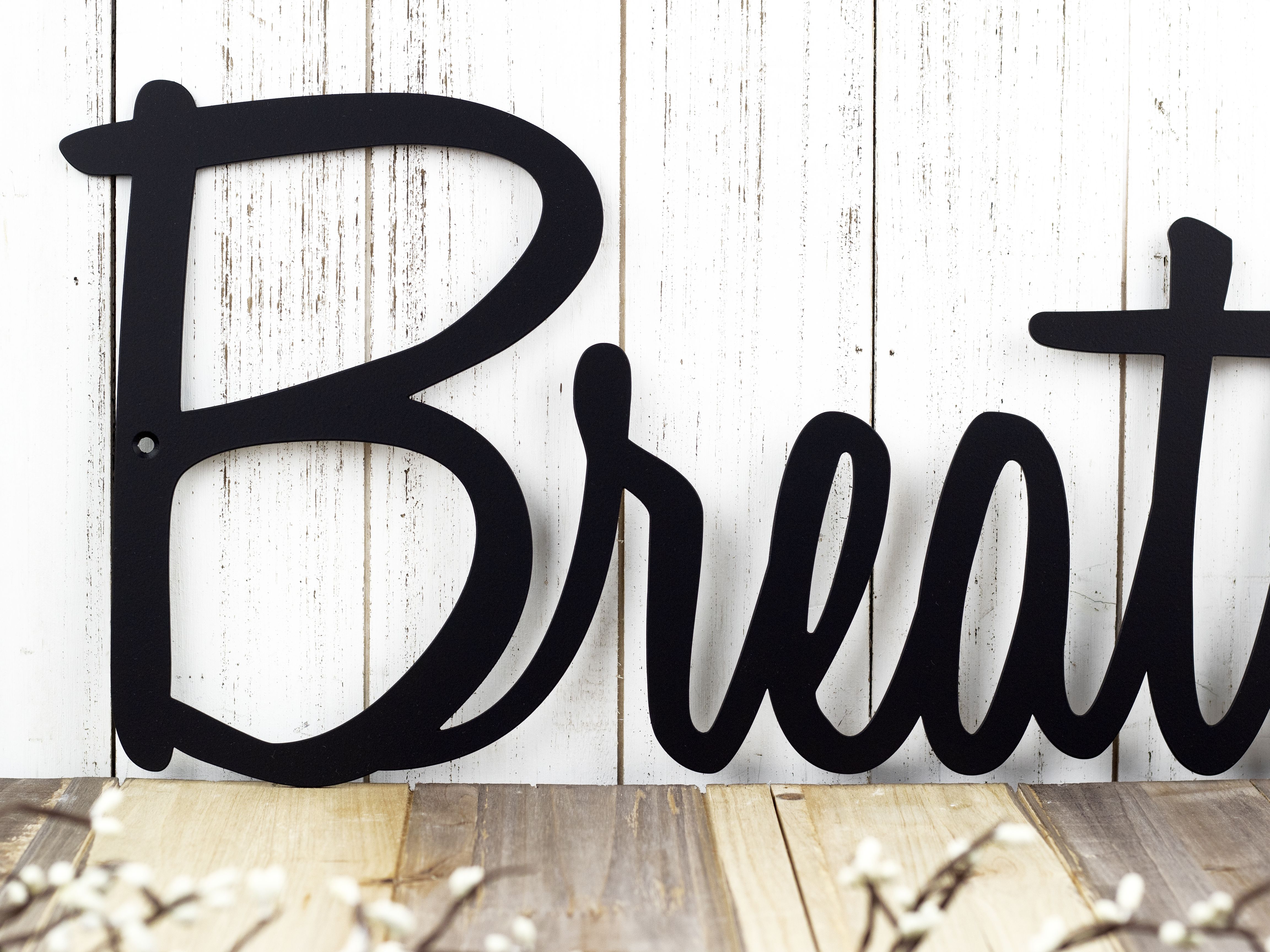 Buy Handmade Custom Metal Sign, Script Metal Wall Art, Personalized