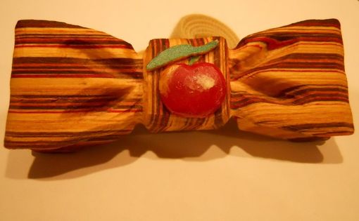 Custom Made Lyman Orchard Logo Wood Bow Tie