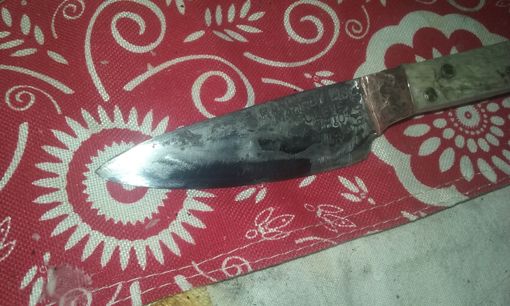 Custom Made High Carbon  Blue Paper Steel Kitchen Knife