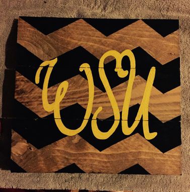 Custom Made Rustic Wichita State Hand Painted Sign