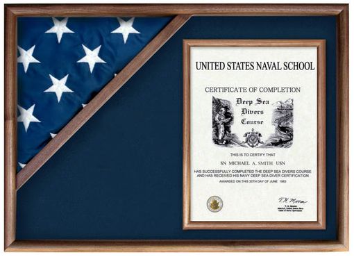 Custom Made Display Cases For Flags From Military